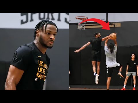 Bronny James SHUTDOWN Darius Garland In INTENSE Workout 🔥