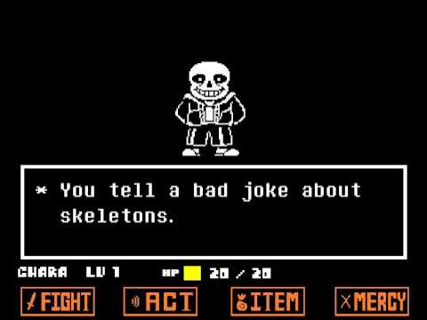 UNDERTALE - Pacifist Run Sans Battle