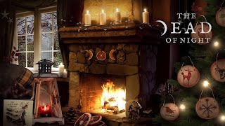 Yule Fireplace Ambience ☀️❄️🦌🕯️🔥 | The Winter Solstice | Cozy Fire Sounds & ASMR