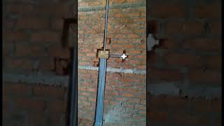 Electrical wall piping#shorts #youtubeshorts#electrical#elactritions#wallpiping