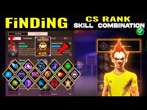 Finding CS rank Combination 2024 | Best character combination in free fire | CS rank combination