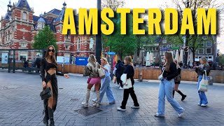 Amsterdam Evening Walk 4K 🇳🇱 Spring in the Netherlands 2024