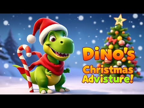 🎄 Dino’s Christmas Adventure | Fun T-Rex Holiday Song for Kids 🦖 | Baby Smiles & Songs