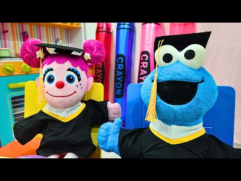 Best Sesame Street Graduation Party Video for Toddlers | Cookie Monster Abby Preschool Graduation