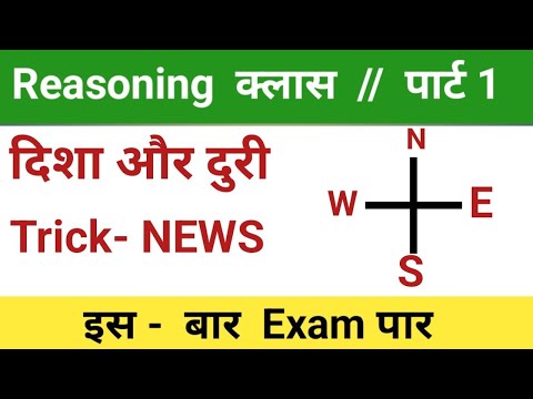 Reasoning | Direction and distance | दिशा और दुरी | Direction and distance trick