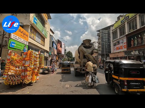 Driving in Thane 6: From Thane Creek Bridge to Thane Station Area (west ) | IN 4K 60fps