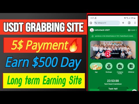 I received $5 Usdt in one minute 🤑 Best Usdt order grabbing site, New shopping mall income site