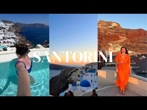 SANTORINI VLOG | exploring Oia, full villa tour, trying the ICONIC Ammoudi fish tavern & more!!!