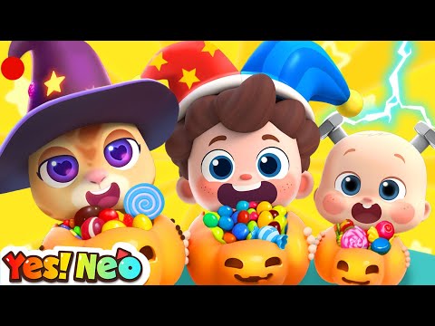 Trick or Treat? | Halloween Gumballs Song | Happy Halloween | Nursery Rhymes & Kids Songs | Yes! Neo