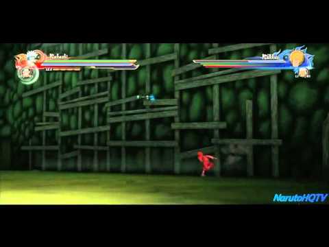 Naruto Shippuden Ultimate Ninja Storm 4 - Wall Running Fight Gameplay