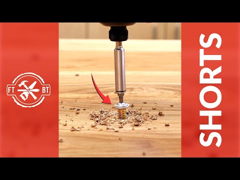 EASY Threaded Insert Install Trick | Woodworking #shorts