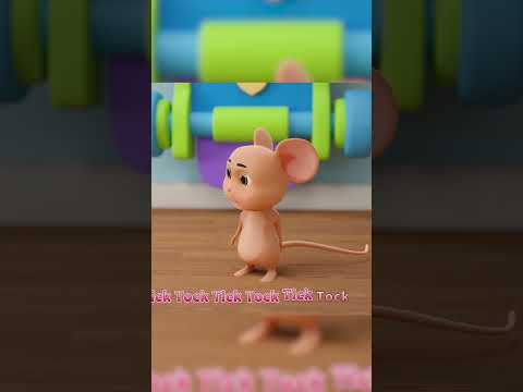 Hickory dickory dock 3 - Jolly Jolly - Learn and Play - Nursery Rhymes #shorts