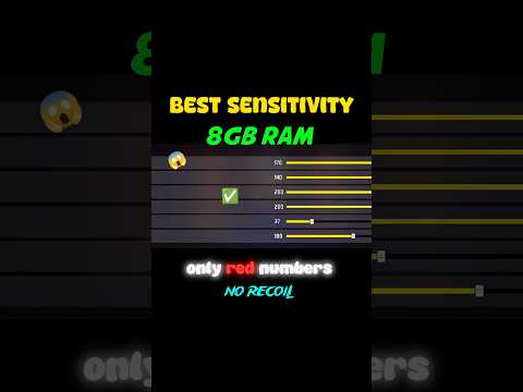 [ 8gb ram ]⚡Best sensitivity setting for headshort 😤 2024 | best sensitivity for free fire 8gb ram