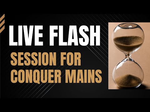 Live FLASH Session for Geography GS1 | CONQUER MAINS with UnderStand UPSC