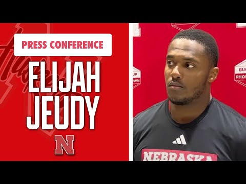 Nebraska football DL Elijah Jeudy Tuesday Press Conference ahead of UCLA I HuskerOnline I GBR