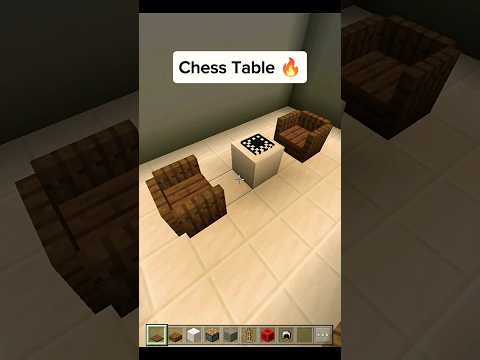 Chess Table in Minecraft | #shorts #minecraft