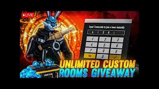 FREE FIRE LIVE GIVEAWAY CUSTOM ROOM 😍| FF LIVE REDEEM CODE GIVEAWAY WITH CUTE GIRL