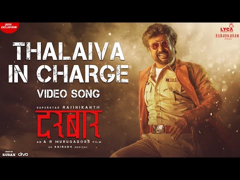 DARBAR (Hindi) - Thalaiva In Charge (Video Song) | Rajinikanth | AR Murugadoss | Anirudh | Raftaar