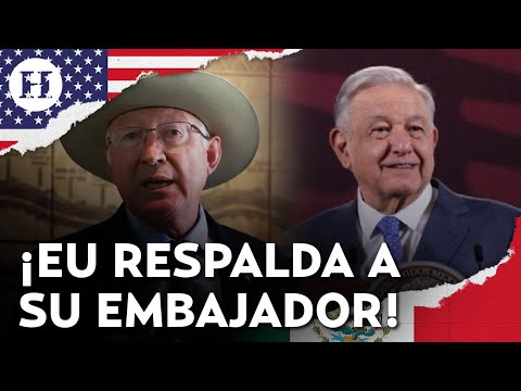 ¡EU apoya a Ken Salazar! Respalda críticas del embajador a la estrategia de seguridad de AMLO