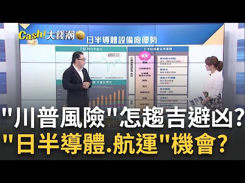 AI戰"半導體"成關鍵 川普勝選"日設備廠"沒影響?航運回神起航了? "中國救市+紅海危機"短空中多?｜王志郁 主持｜20241103｜Catch大錢潮 feat.謝晨彥