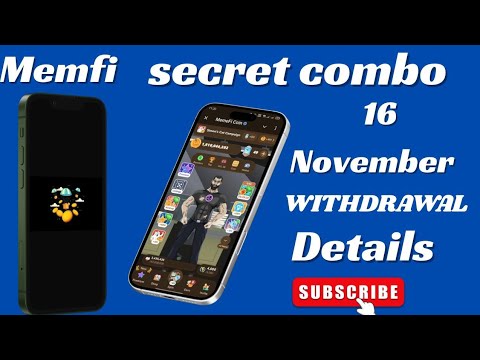 16 November memefi secret combo | memefi combo today | memefi secret combo today | memefi daily comb