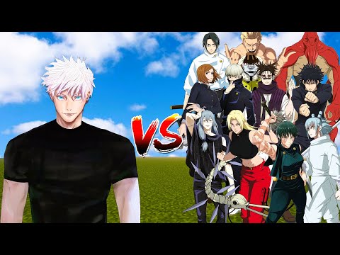 Gojo Satoru (No Infinity)! Vs All Jujutsu Kaisen Verse