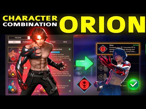 Orion Best Character Combination 2024 | Best character combination in Free Fire | Orion ability 2024