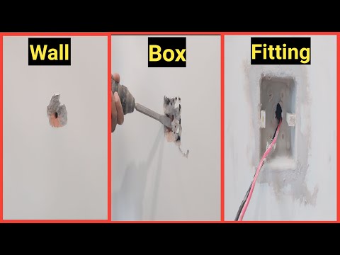 concealed wall box installation | electrical pipe fittings | pvc concealed box