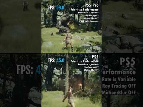 Dragon's Dogma 2 on PS5 vs. PS5 Pro in Performance Mode runs 10 to 15 FPS higher #ps5pro