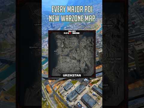 Every Major POI for the new Warzone Map Urzikstan #callofduty #warzone #callofdutywarzone