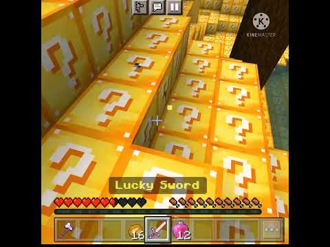 Minecraft but the whole world is lucky block #shorts #viralshorts