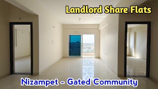 Landlord Share Flats For Sale in Nizampet Gated Community