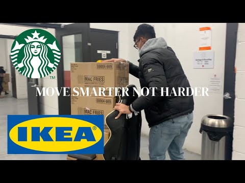 Moving in to my first apartment, Ikea run, why I never buy Starbucks breakfast | A Vlog