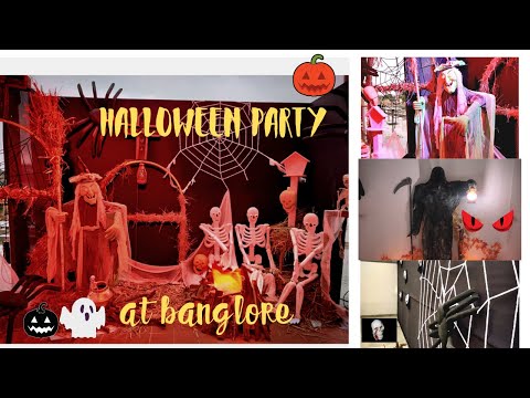 HALLOWEEN  Party at Bangalore, Halloween theme,  Halloween decorations   night party,