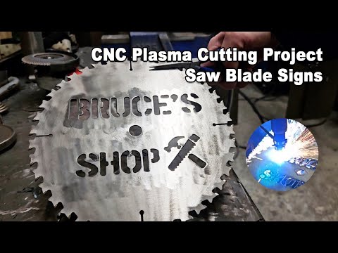 SAW BLADE SIGNS  - Plasma Cutter Metal Projects