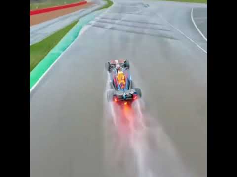 Drone Racing W/ Formula 1 Race Car #formula1 #formulaone #motorsport #motorracing #redbullracing