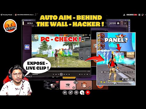 PLAYER USING - HACK IN @NonstopGaming_ LIVE ?🤬💯| KALI - PC CHECK LIVE !😮| AUTOAIM - BEHIND WALL !🙏