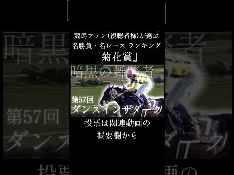 競馬ファン(視聴者様)が選ぶ『菊花賞』投票　 #競馬 #菊花賞 #ランキング  #shorts