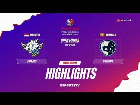 AI Esports vs EVOS Holy HIGHLIGHTS Snapdragon Pro Series Season 6 | AI VS EVHL ESPORTSTV