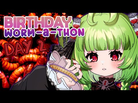 【 BIRTHDAY WORM-A-THON Day 2 】SPOOKY SCARY BUG TIME !!