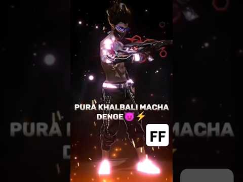 FREE FIRE NEW SHAYARI😎 | PURA KHAL BALI MACHA DENGE😈 |#shorts #trending #viralvideo