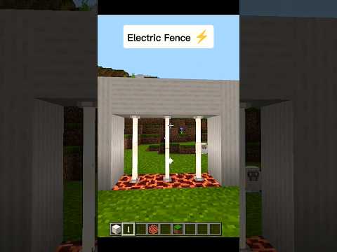 Electric Fence in Minecraft | #shorts #minecraft