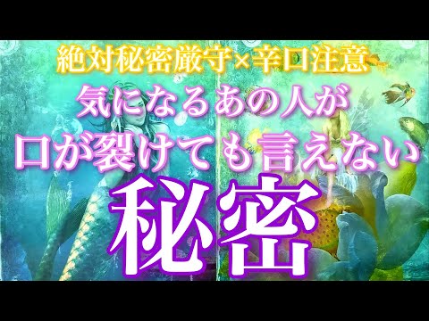 💕絶対秘密厳守🤫×辛口注意⚠️🍁気になるあの人があなたに絶対言えない秘密🦋