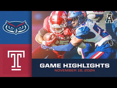 Game Highlights: Florida Atlantic vs Temple (Nov. 16, 2024)