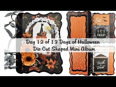 Day 12 of 13 Days of Halloween  Shaped Scrapbook for Craft Fair