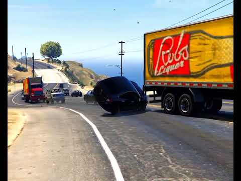 GTA 5 Honda Civic accident on highway| gta 5 gameplay