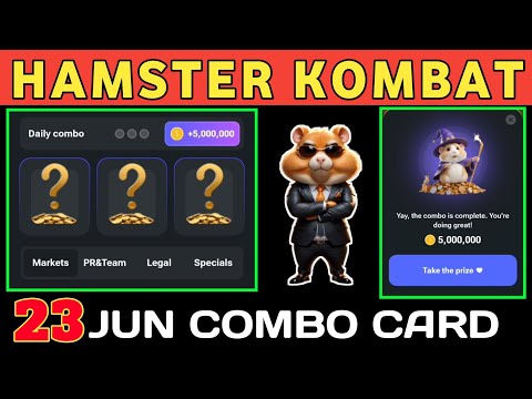 23 June Hamster Kombat Combo Card | Today Hamster Kombat Combo #hamsterkombat