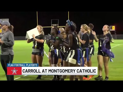 Montgomery Catholic beats Carroll in flag football playoffs