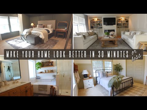 20 WAYS TO MAKE YOUR HOME LOOK BETTER IN 30 MINUTES OR LESS | DIY HOME PROJECTS