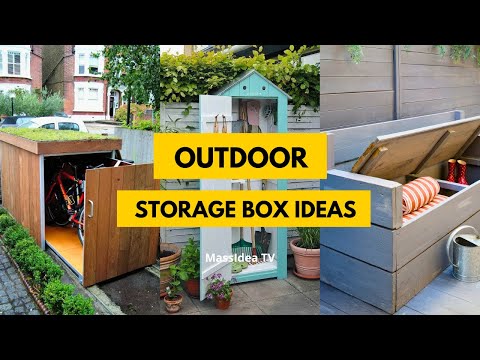 60+ Amazing Outdoor Storage Box Ideas to Organize Your Backyard